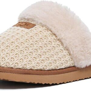 Women’s Memory Foam Knit Slippers Cozy Indoor House Shoes Size 7.5
